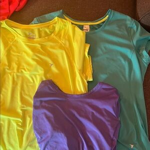 Vibrant ladiesShirts Set - Yellow, Blue, and Purple